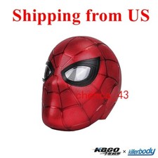 US  Killerbody Iron Spider Man Helmet Mask Wearable Cosplay Electric Blink Eyes