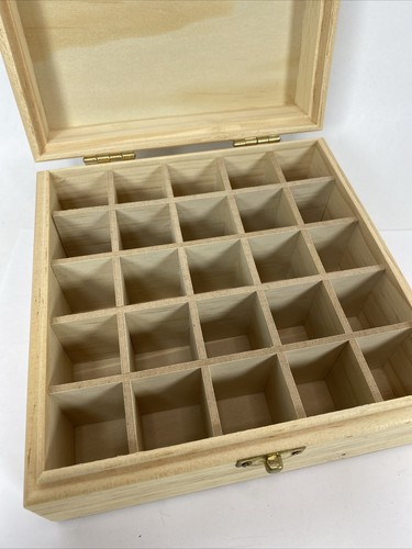 Caja de almacenamiento de madera de aceite esencial doTERRA 25 ranuras - Imagen 2 de 11