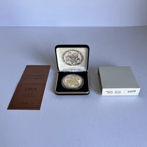 1995 ALBUQUERQUE INTL BALLOON FIESTA SPECIAL SHAPES .999 SILVER GOLD COIN RARE