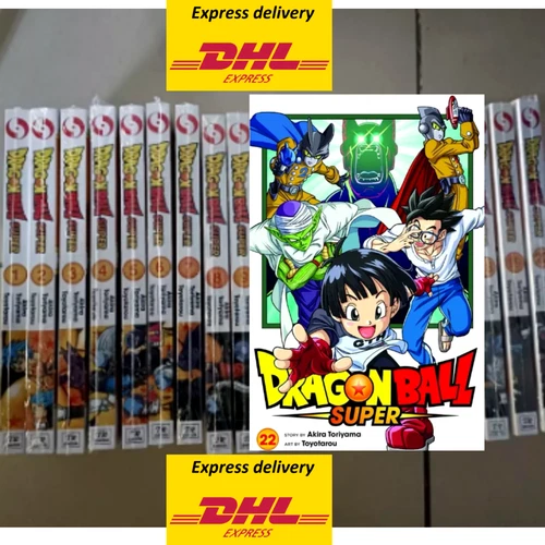 Juego de cómics Dragon Ball Super Manga Vol 1-22 versión en inglés NUEVO -DHL Express