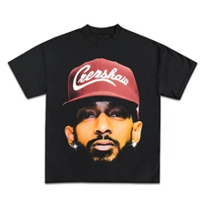 NIPSEY HUSSLE Vintage Boxy Tee Shirt oversized t-shirt streetwear y2k