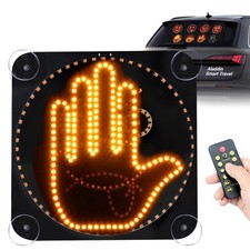 Auto Fingerlicht mit Fernbedienung, Handgeste Bernstein LED Licht mit Saugnapf -...
