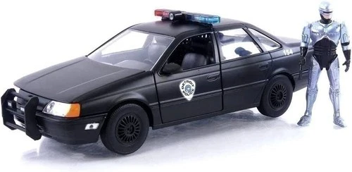 Robocop 35th Anniversary 1:24 OCP Ford Taurus Die-Cast Car & 2.75" Robocop...