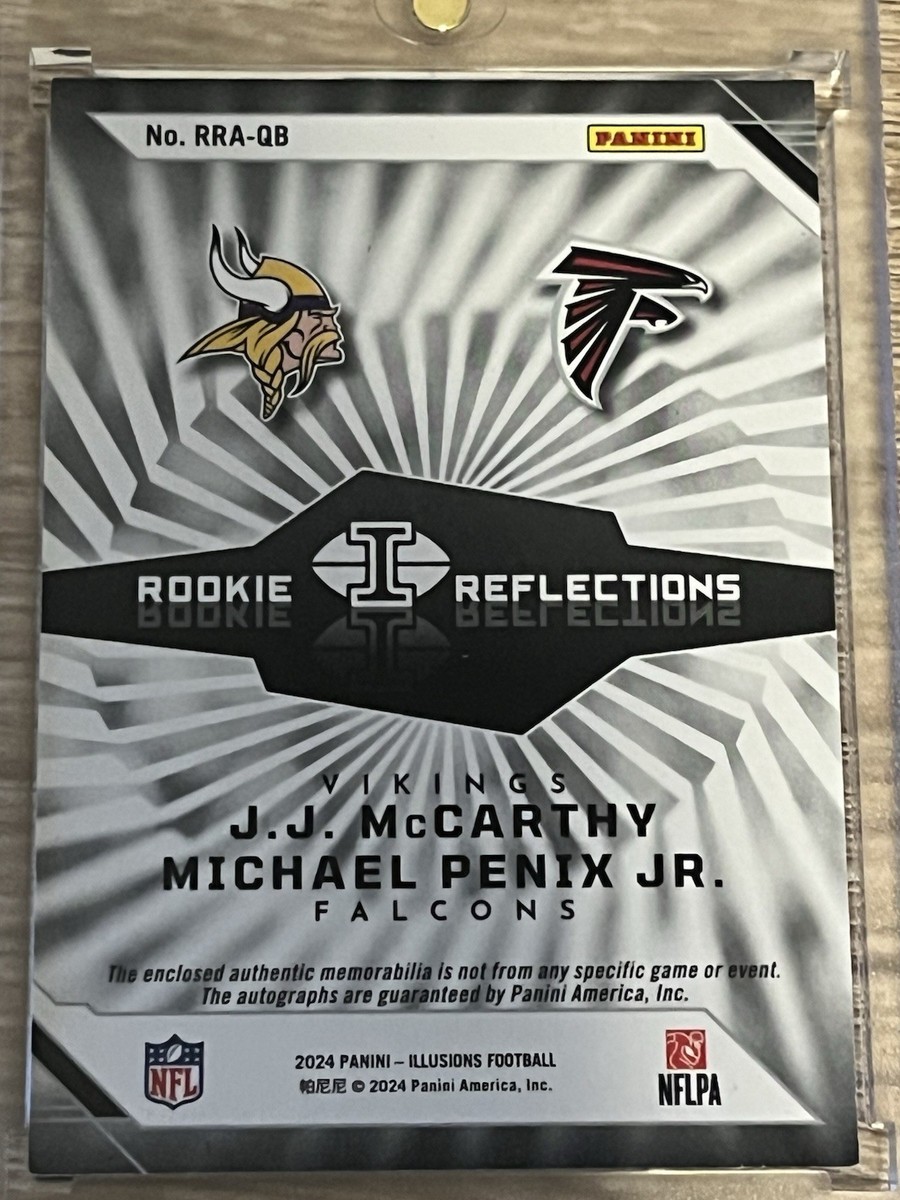Panini Illusions JJ McCarthy Michael Penix Dual RPA Auto Rookie