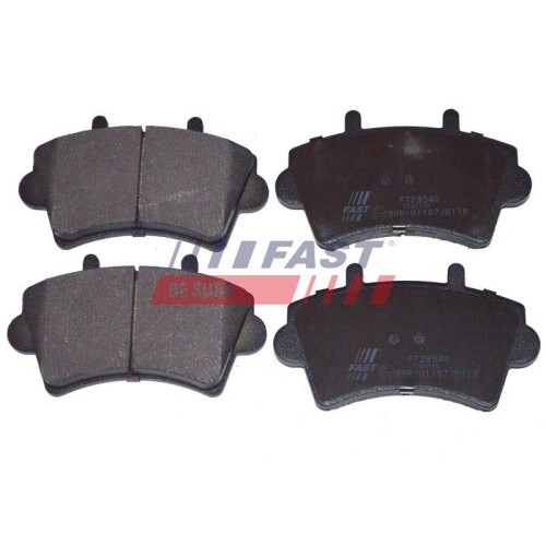 Plaquettes de frein à disque Fast FT29540 pour Citroën Opel Renault