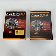 Encarta Encyclopedia Deluxe 2004 PC, 1993-2003 Microsoft - 3 Disc CD-ROM