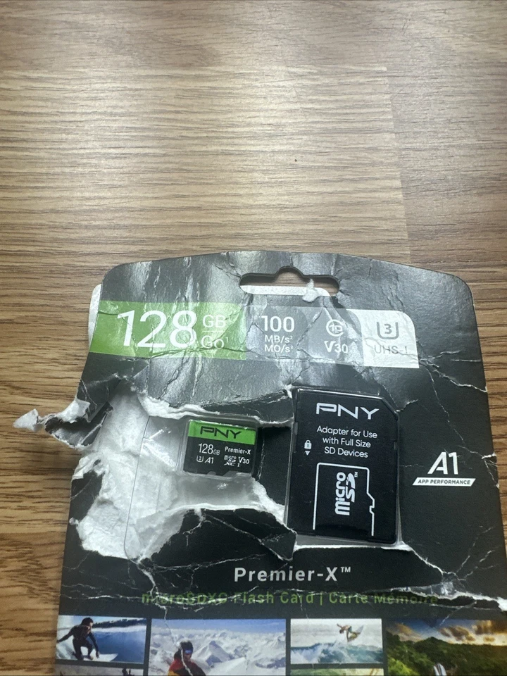 PNY-128GB Elite Class 10 U3  microSDXC Flash Memory Card w/adapter HD - Image 2 of 3