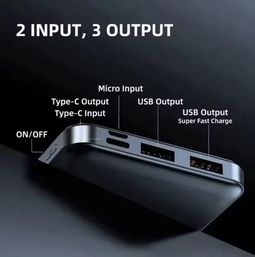 PowerBank 50000mAh 120W Carga Súper Rápida - Batería Portátil Ad Alta Capacidad Foto 2 de 4