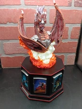 Rare Zippo "Forged From Fire" Dragon Lighter Collection Lighted Statue Complete