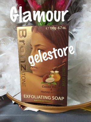 Bronze Stone exfoliating soap cocoa butter & honey extracts x 1   AUTHENTIC!!