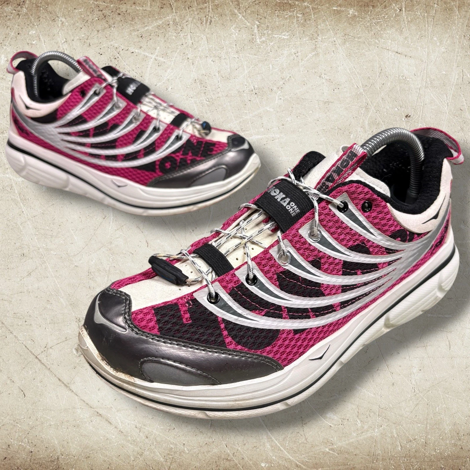 Hoka One One Kailua Trail Running Shoes Women's Size 9.5 Pink Silver Athletic