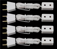 Dolls House Single Extension Lighting Block Plug-socket Pack Of Four 1/12 Scale Dolls House Single Extension Lighting Block Plug-socket Pack Of Four 1/12 Scale