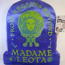 New Disney Parks 16" Halloween Haunted Mansion Madame Leota Tombstone Pillow