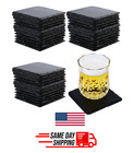 12 Pcs Slate Coasters Bulk, 4 Inch Blank Coasters for Drinks, Laser Engraving