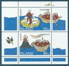 Islande Bloc N°15 Europa - l'Europe et les découvertes neuf**