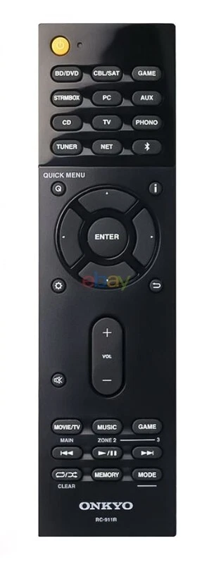 Neu Original RC-911R für Onkyo AV-Receiver Fernbedienung RC911R TXRZ810 TXNR555 - Bild 2 von 4