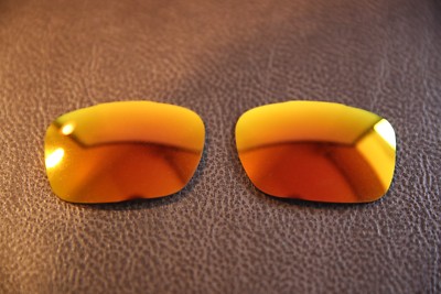 PolarLens POLARIZED Fire Red Iridium Replacement Lens for-Oakley TwoFace