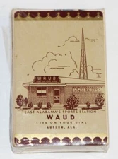 Vintage Sealed WAUD Radio Auburn AL Remembrance Redi-Slip Finish Playing Cards B