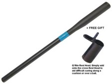 TELESCOPIC PUSH ON CUE EXTENSION. & A FREE BLACK CROSS REST EXTENSION. UK STOCK