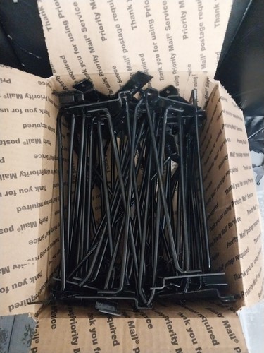10 inch Black Peg Hook for Slatwall - 50 Count