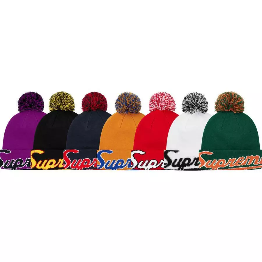 シュプリーム New Era Script Cuff Beanie-