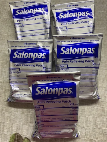 Salonpas Pain Relieving Patch 20/40/60/80/100/120/140 ct Hismitsu