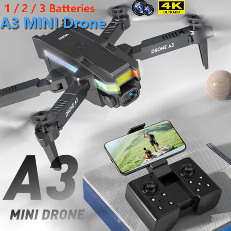 2023 Drone X 4K HD Dual Camera WIFI FPV Foldable RC Quadcopter with Extra Battery-image