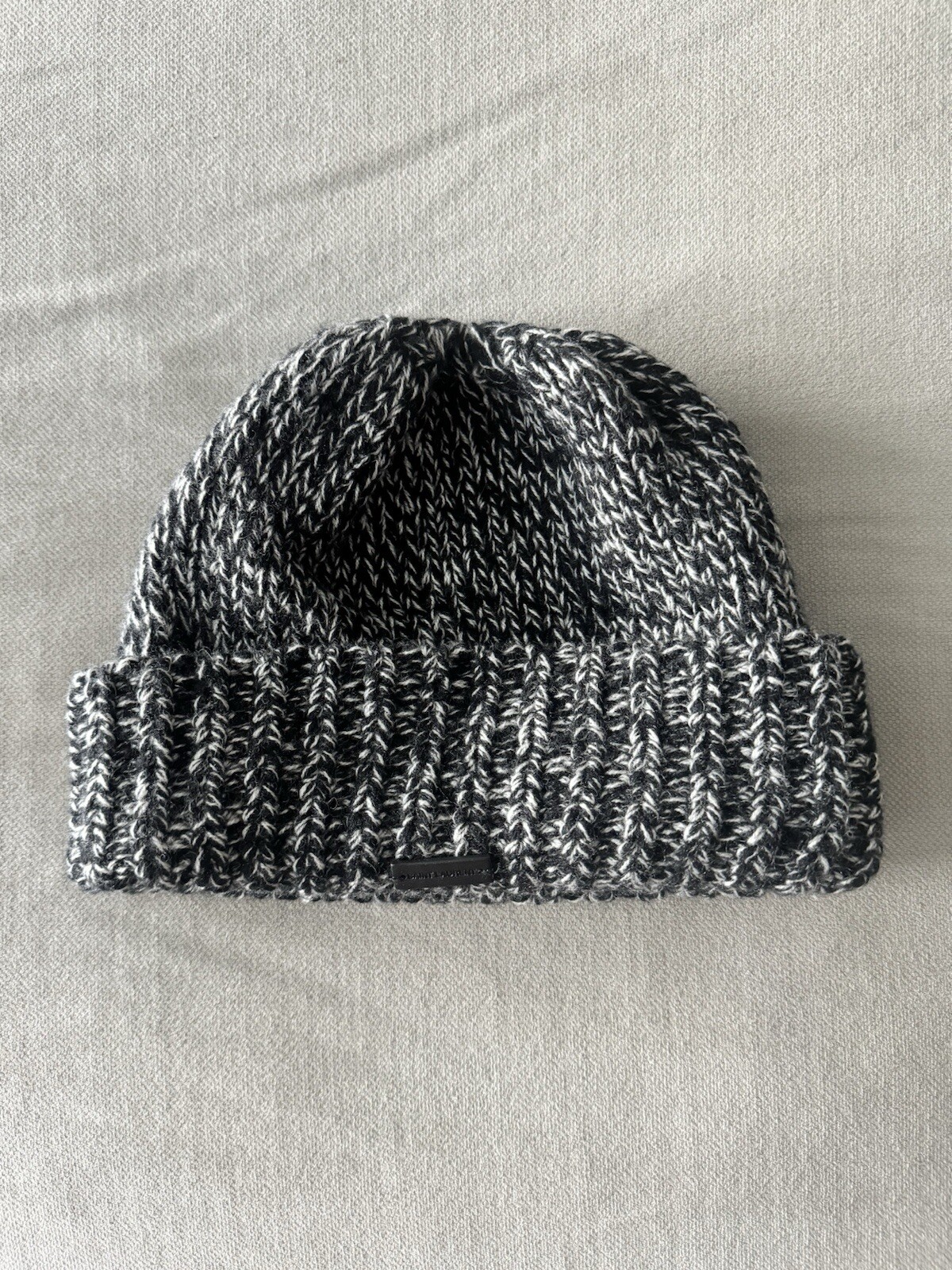 Saint Laurent berretto in lana di cashmere a maglia grossa grigio NUOVO