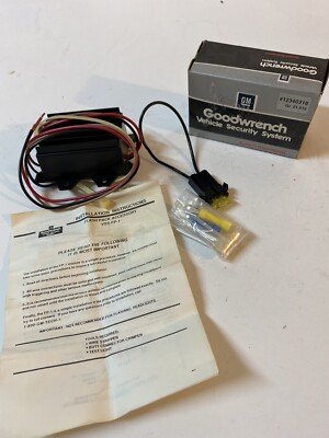 GM General Motors 12340318 GoodWrench Vehicle Security System Complete In Box
