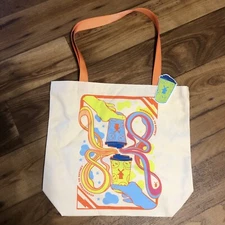 New Dutch Bros Green Cup Sticker ORANGE Handle Tote Bag In Hand Ships Now