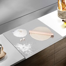 24X20in Stainless Steel Chopping Cutting Board Counter w/ Front Overhang TOP