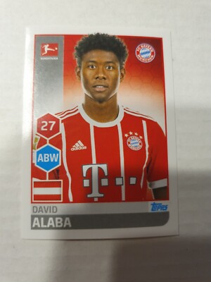TOPPS OFFIZIELLE STICKER KOLLEKTION 2017-2018 # 216 DAVID ALABA