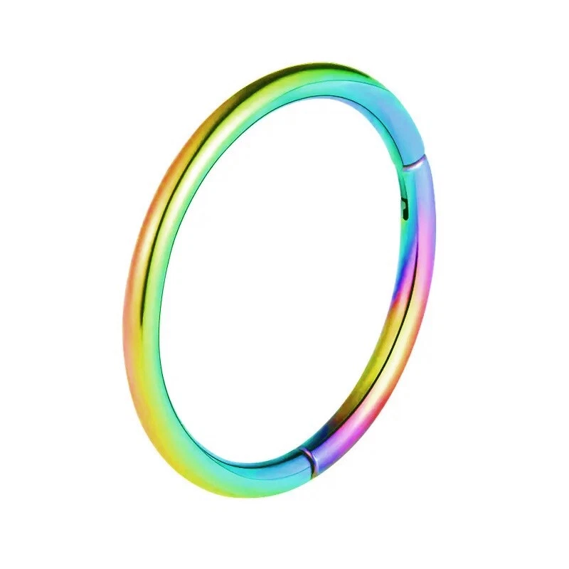 2x Piercing SEPTUM PIERCING NASENRING CLICKER SCHARNIER PIERCING HELIX TRAGUS - Bild 4 von 4