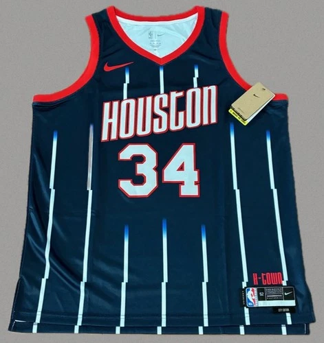 Hakeem Olajuwon 🏀 Custom Houston Rockets City Edition Jersey, NWT, Size XL - product listing photo
