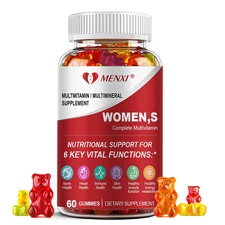 60ct - Women's Multivitamin Gummies - Biotin Collagen & Hormonal Balance Support