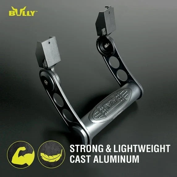 1x Side Step Black Anodized Aluminum Bracket 3in Stainless Steel Tube Adjustable - Image 3 of 4