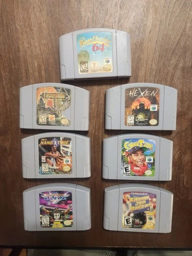 Nintendo 64 [N64] - Games Lot Tested -Hexen-Castlevania-CyberTiger-Blitz
