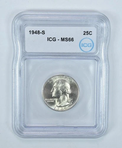 1948-S Washington Quarter MS66 ICG *8923