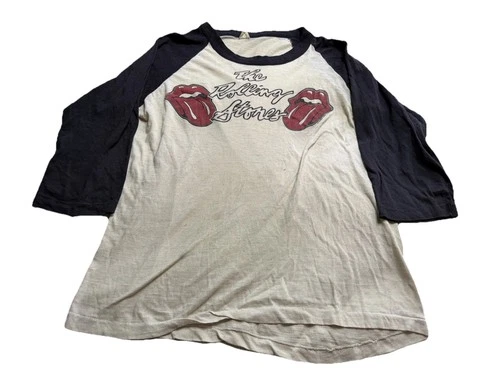THE ROLLING STONES original concert tour tee t-sh 1970s vintage concert t-shirt, vintage, single stitch, B+ condition