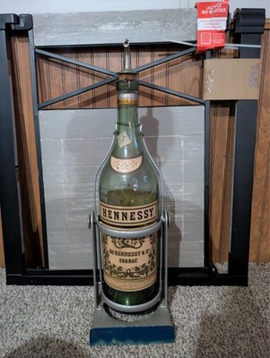Very Rare 1950s Hennessy Tilt Bottle w/ Stand and stopper