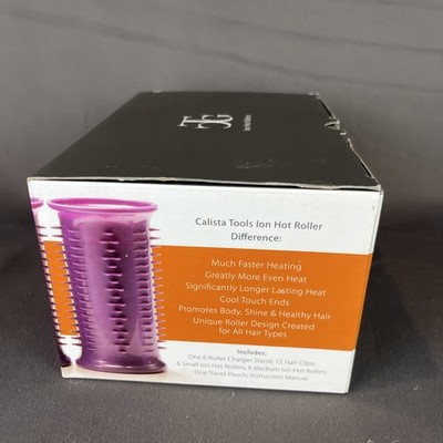Calista Tools Ion Hot Heating Rollers Short Style Set, Purple Calista Tools Ion Hot Heating Rollers Short Style Set Add  main image 3