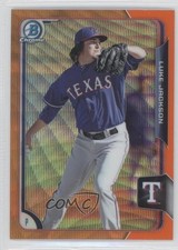2015 Bowman Chrome Prospects Orange Wave Refractor Luke Jackson #BCP201 4o3