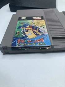 The Simpsons: Bart vs. the World NES w/ Manual & Sleeve (Nintendo, 1991) TESTED