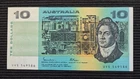 AUSTRALIA $10 Dollars 1985 Johnston/Fraser XF Banknote UVS