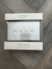 Image of LightwaveRF Series 1 Wired Dimmer Switch - 4 Gang - New Boxed