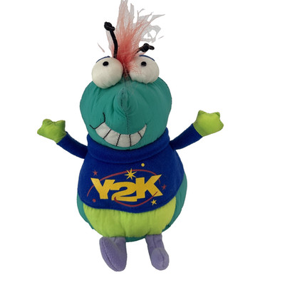 VTG Hallmark CRASH The 2000 Y2K  Bug Plush Stuffed Animal No Sound Millennium 6''