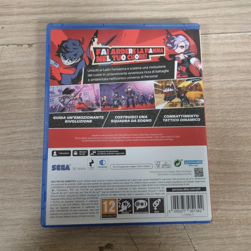 PERSONA 5 TACTICA - SONY PS5 - VIDEOGIOCO USATO FUNZIONANTE OTTIMO PAL VERSION, foto 2 di 3