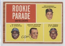 1962 Topps High # Bob Sadowski Ed Charles Marlan Coughtry Felix Torres #595 y8f