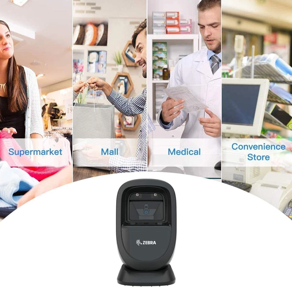 1-2PCS Zebra DS9308-SR00004ZZCN 1D/2D QR Presentation Handheld Barcode Scaner - Bild 2 von 4