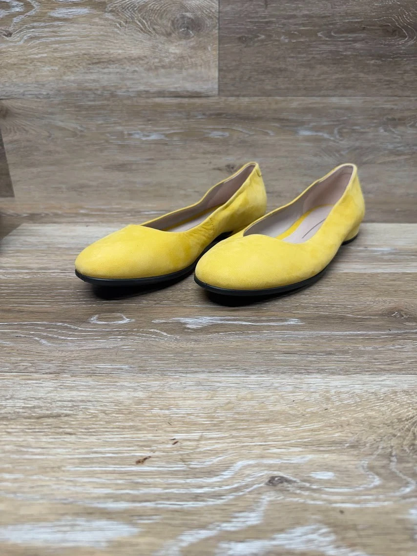 Ballerine ECCO design danese Anine Merig giallo capra scamosciata EU 40